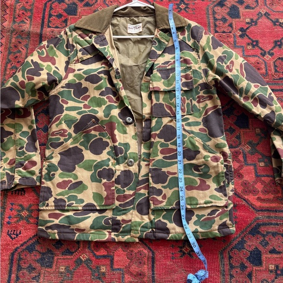 Vintage Camouflage Jacket with Corduroy Collar - Picture 6 of 9